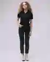  Camiseta Polo Mujer Negro Talla Xl 600D007 AMERICANINO 