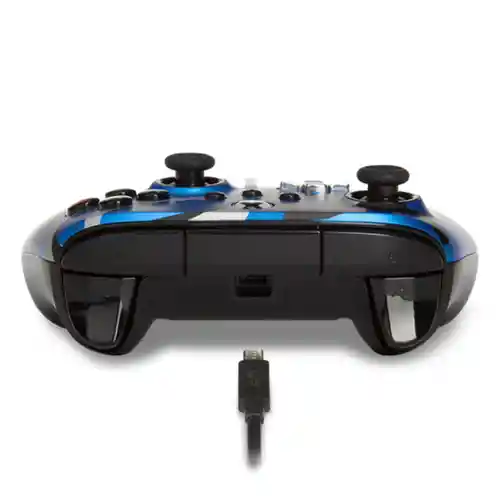 Power A Control Alámbrico Para Xbox One Azul Camuflado