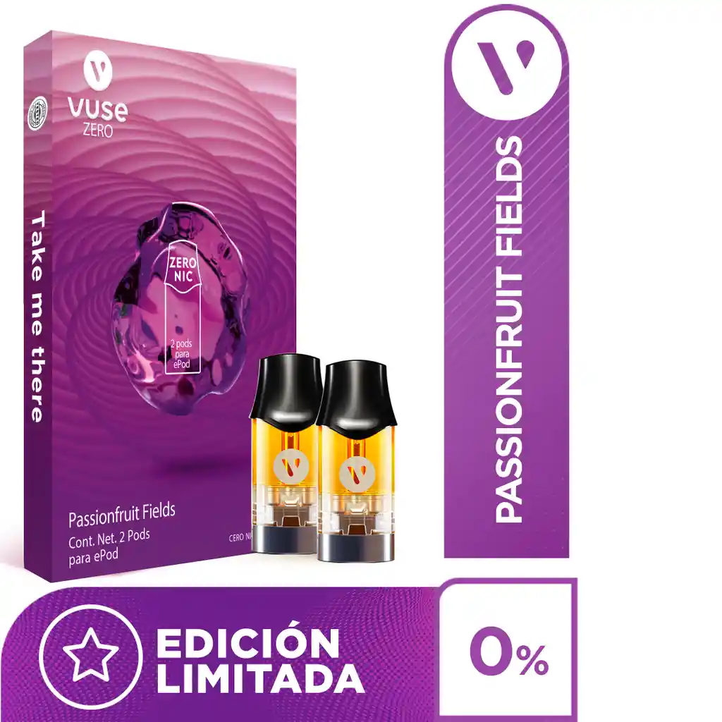 Vuse Capsula Fieltro Passionfruit Zero Nicotina