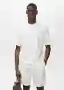 Camiseta Anouk Off White Talla M Hombre Mango