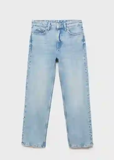 Jean Blanca Tejano Medio Talla 40 Mujer Mango