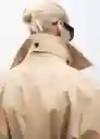 Abrigo Trench Londi Beige Talla XS Mujer Mango