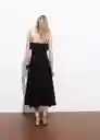 Vestido Nicola Negro Talla S Mujer Mango