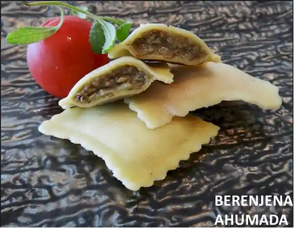 Ravioli Berenjena Ahumada