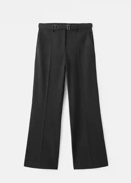 Pantalón Carlota Gris Talla 38 Mujer Mango