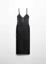 Vestido Vito Negro Talla M Mujer Mango