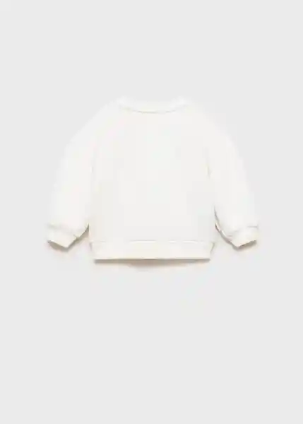 Buzo Sudadera Daisy Off White Talla 97 Niñas Mango