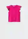 Camiseta Duna Fucsia Talla XS Mujer Mango