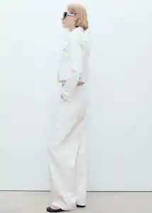 Chaqueta Cazadora New Vicky Blanco Talla M Mujer Mango