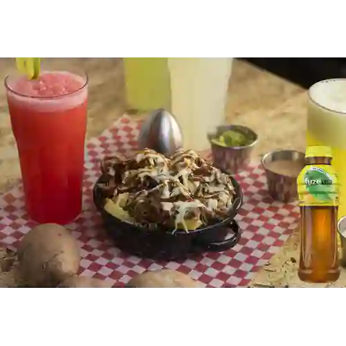 Combo Papas de la Casa + Té Negro Fuze Tea Limón 400ml