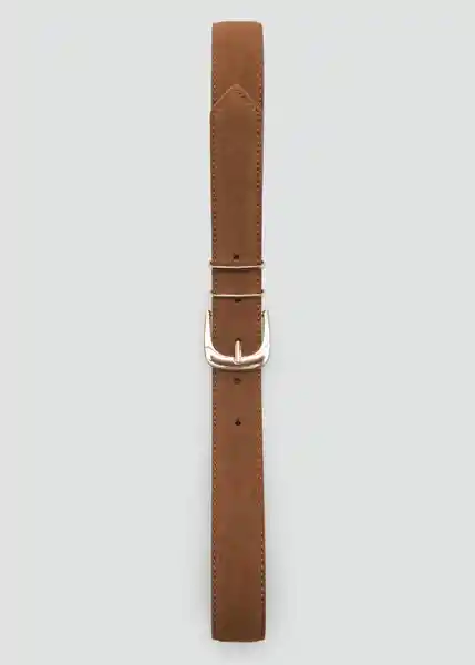 Cinturón Mayo Marrón Talla M Mujer Mango