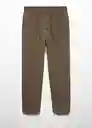 Pantalón Pluto Khaki Talla 42 Hombre Mango