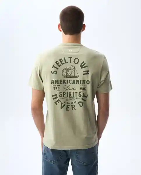 Camiseta Hombre Gris Talla M 841G021_GRI156410 Americanino