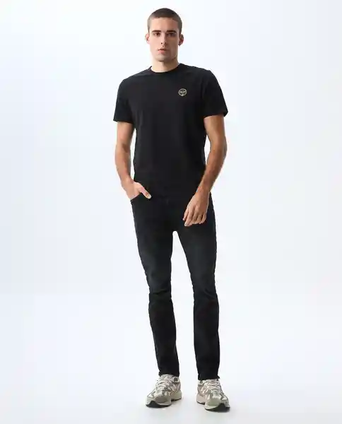 Camiseta Hombre Negro Talla M 841G021_NEG194004 Americanino