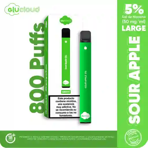  Glu Cloud Vaporizador Sour Apple Large