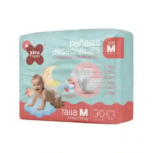 Xtra Fresh Pañal Desechable Etapa 2 M