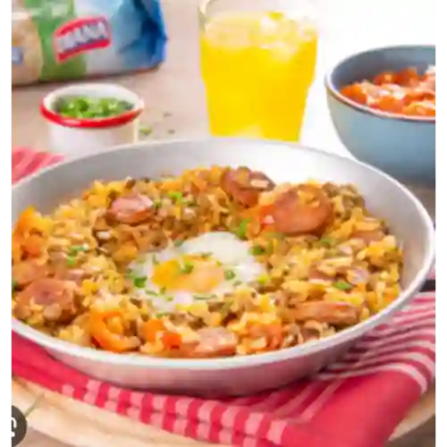 Calentado de Lentejas con Huevos Algusto