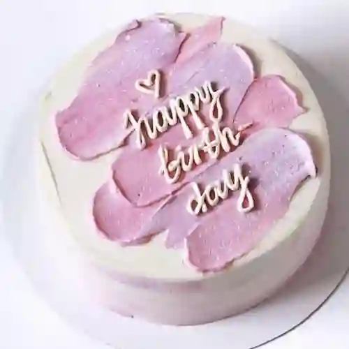 Mini cake birthday (rosa)