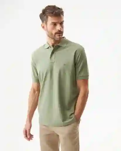 Camiseta Polo Classic Masculino Verde Oleo Medio T L Chevignon