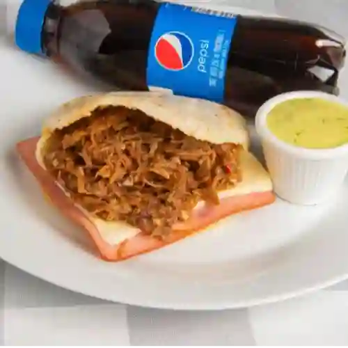 Combo Individual Arepa Ropa Vieja Vip