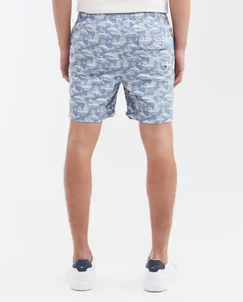 Short Fish Swimwear Azul Empolvado Medio Talla M Chevignon
