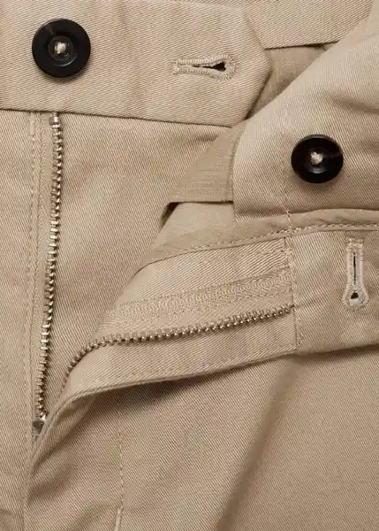 Pantalón Barna Beige Talla 36 Hombre Mango