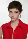 Camisa Lim Rojo Talla M Mujer Mango