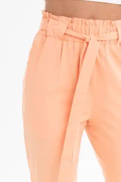 Regged Pantalón Harem Color Rosado Salmon Talla 10