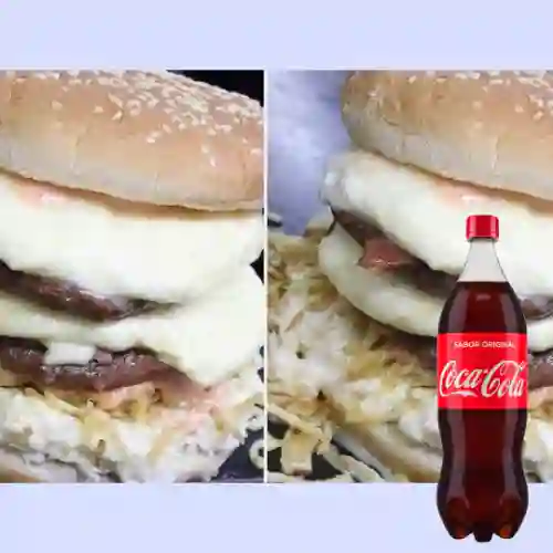 Combo 2 Super + Cocacola Litro y Medio