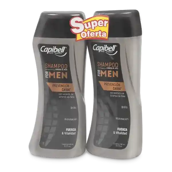 Capibell Pack de Shampoo For Men