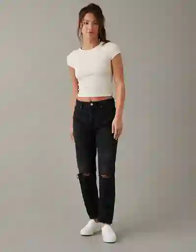 Jean Mujer Negro Talla: 8 REGULAR 4820038 American Eagle