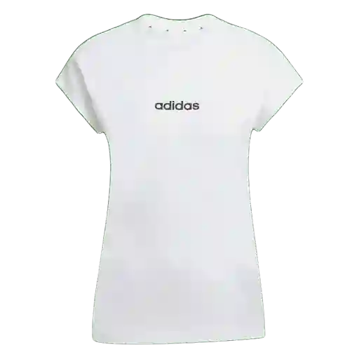 Adidas Camiseta W Lin Sj T Para Mujer Blanco Talla M JC8239