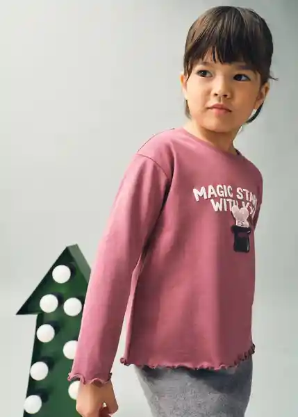 Camiseta Rabbit Fresa Talla 72 Niñas Mango