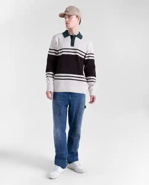 Buzo Hombre Café Talla XL 889G081_CAF180937 Americanino