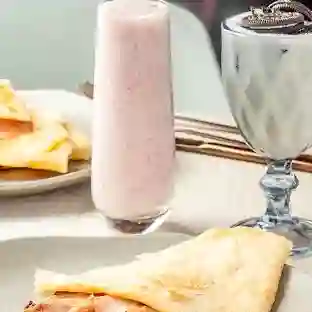 Fresa en leche