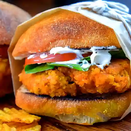 Hamburguesa especial de pollo