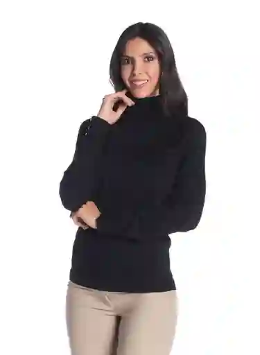 Saco Tejido Cerrado Para Mujer Negro Talla L Arkitect