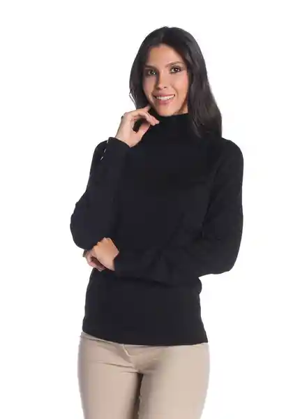 Saco Tejido Cerrado Para Mujer Negro Talla L Arkitect