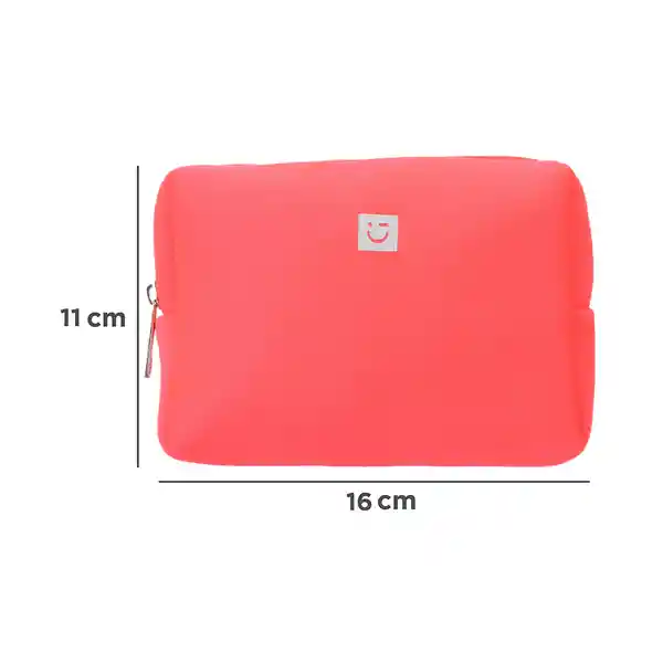Cosmetiquera Tela Tipo Esponja Coral Serie Miniso