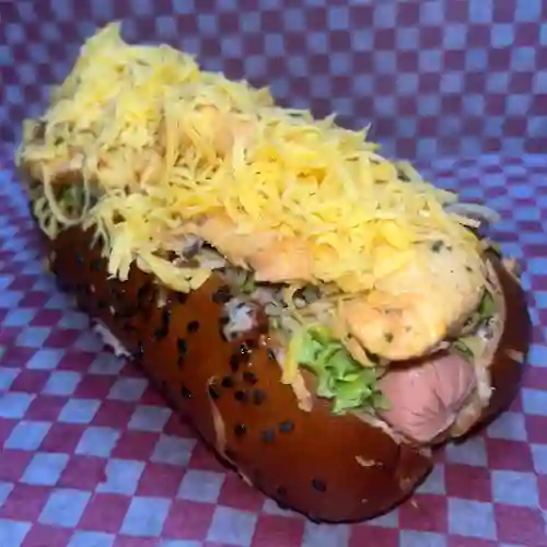Perro Caliente con Pollo