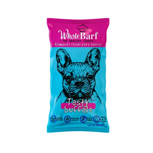 Whole Barf Alimento Crudo para Perro Dieta Búfalo