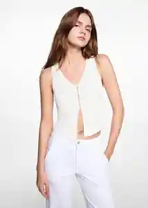 Top Aina Off White Talla 19 Niñas Mango