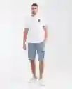 Camiseta Embroidered Masculino Blanco 0 Claro Talla S Chevignon