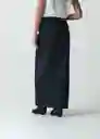 Falda Ecru Mujer Azul Índigo Medio Talla 8 442G371 Naf Naf