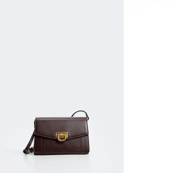 Bolso M Egipto Chocolate Talla 99 Mujer Mango