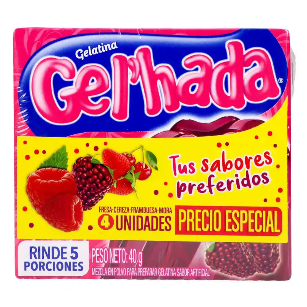 Gel Hada Gelatina Sabores Preferidos