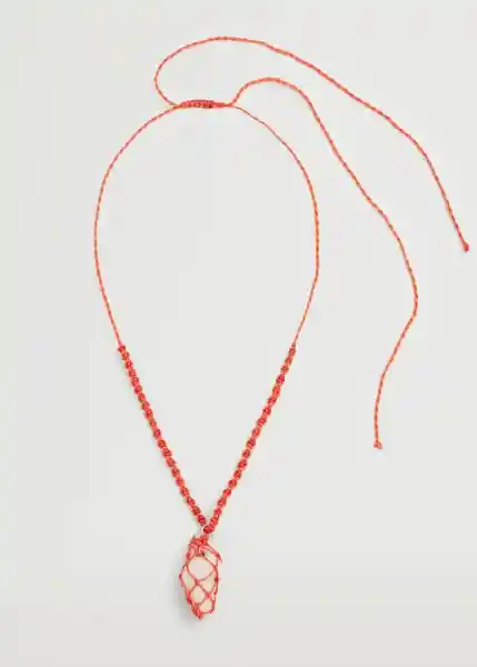 Collar Daya Rojo Talla 99 Mujer Mango