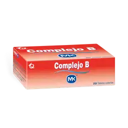 Complejo B MK con Vitaminas B1, B2, B3 y B6