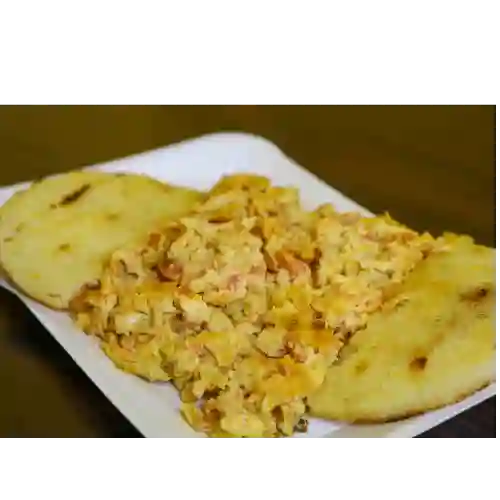 Huevos Al Gusto Arepa Quesuda