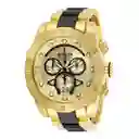 Invicta Reloj Hombre Dorado Negro 333J